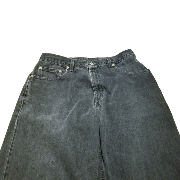 Levi's 560 Jeans Men Size 34x36 Faded Black Gray Vtg Denim Loose Tapered (32x34) - Picture 2 of 6